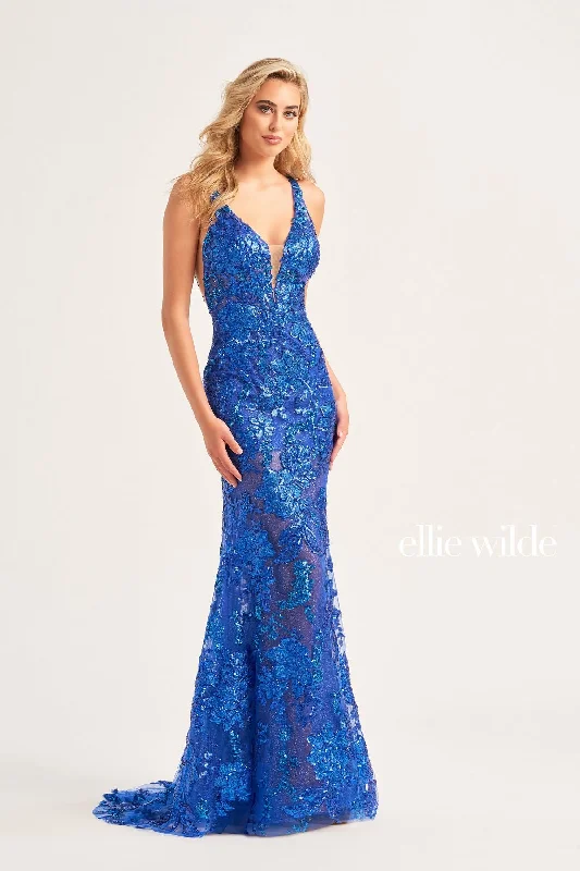 Maternity cocktail dress with sequin embellishments Ellie Wilde EW34040 Long Formal Fitted Sequin Prom Dress Maternity cocktail dress with sequin embellishments Ellie Wilde EW34040 Long Formal Fitted Sequin Prom Dress