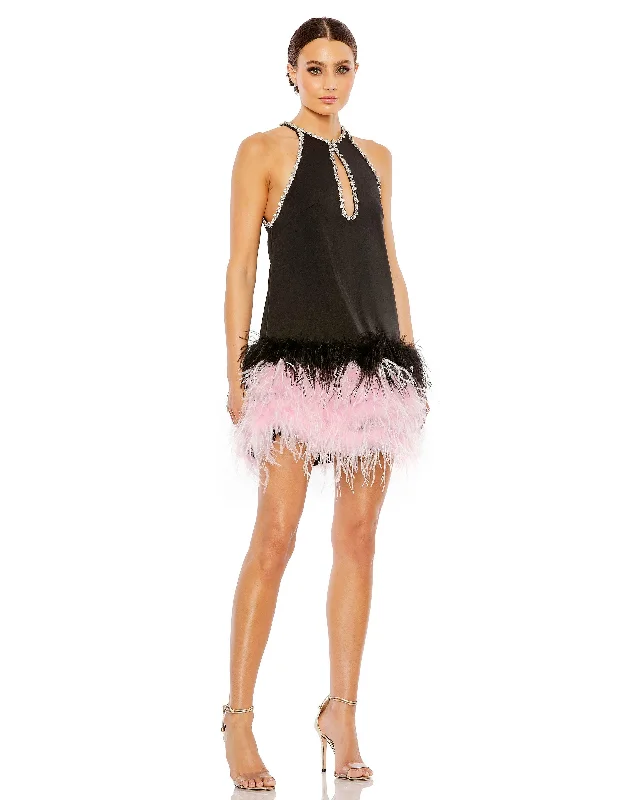 Wedding dresses with a detachable skirt for versatility Mac Duggal 11437 Short Feather Skirt Cocktail Dress Wedding dresses with a detachable skirt for versatility Mac Duggal 11437 Short Feather Skirt Cocktail Dress