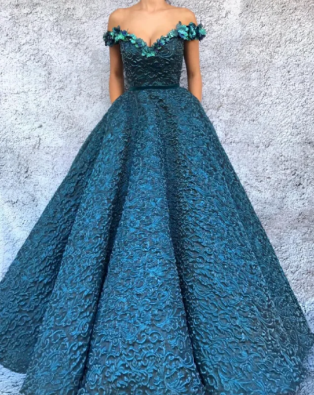 Mini dresses with fringe for a bohemian style Cerulean Floral Gown