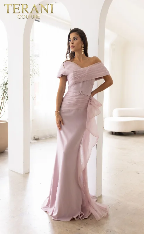 Maternity dress for a summer barbecue Terani Couture 241M2703 Long Formal Mother of the Bride Dress Maternity dress for a summer barbecue Terani Couture 241M2703 Long Formal Mother of the Bride Dress
