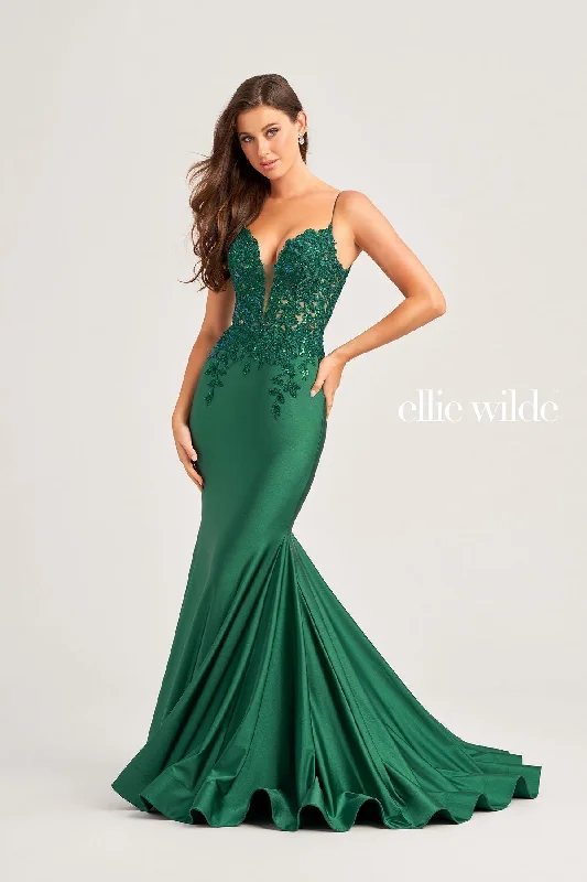 Plus size maternity dress for curvy moms - to - be Ellie Wilde EW35237 Long Formal Mermaid Fit Evening Prom Dress Plus size maternity dress for curvy moms - to - be Ellie Wilde EW35237 Long Formal Mermaid Fit Evening Prom Dress