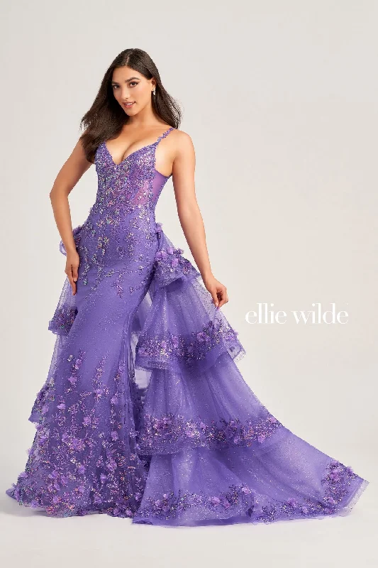Maternity dress for a friend's wedding as a guest Ellie Wilde EW35045 Long Formal Glitter Prom Dress Maternity dress for a friend's wedding as a guest Ellie Wilde EW35045 Long Formal Glitter Prom Dress