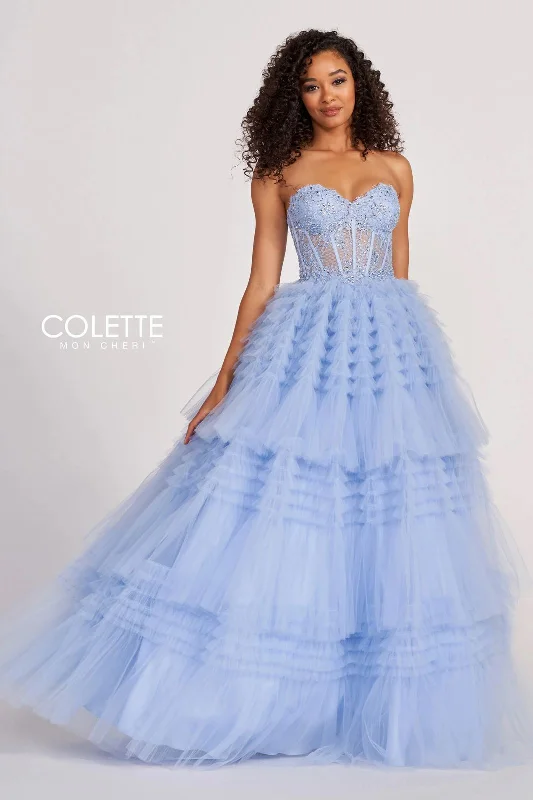 Maternity dress for a baby's first visit to the art gallery Colette CL2017 Layered Ruffle Prom Long Formal Ball Gown Maternity dress for a baby's first visit to the art gallery Colette CL2017 Layered Ruffle Prom Long Formal Ball Gown