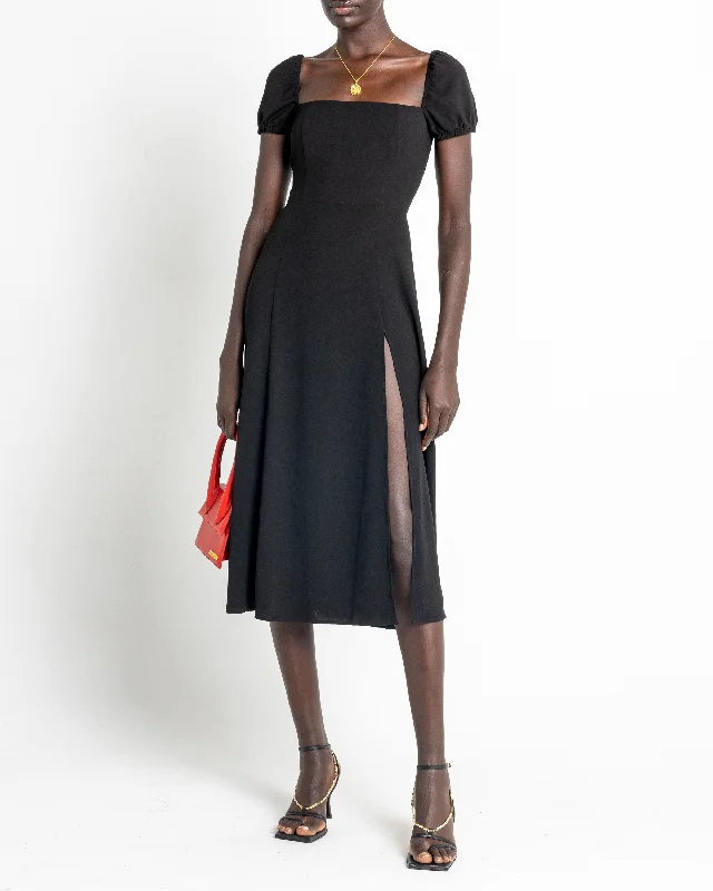 Midi dresses with keyhole backs for a flirty and unexpected detail Cyra Dress