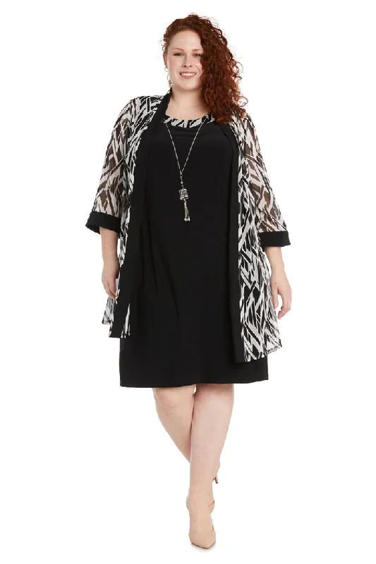 Maternity dress for a baby's first visit to the rooftop garden R&M Richards 1466W Short Plus Size Jacket Dress Maternity dress for a baby's first visit to the rooftop garden R&M Richards 1466W Short Plus Size Jacket Dress