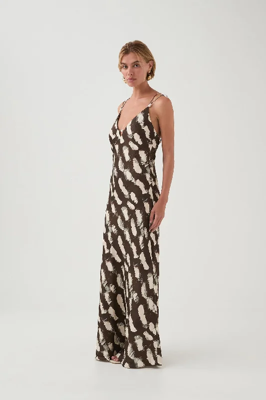 Midi dresses with pom - pom trims for a playful and festive look Agate Crossback Dress