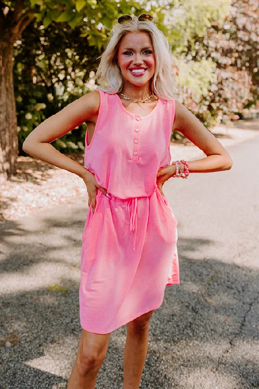 Mini dresses with mesh panels for a sexy and trendy look Ivy League Style Dress In Neon Pink Mini dresses with mesh panels for a sexy and trendy look Ivy League Style Dress In Neon Pink