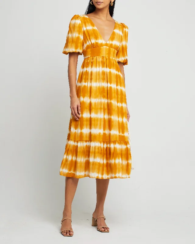 Midi dresses with tassel accents for a bohemian and free - spirited style Aramina Dress Midi dresses with tassel accents for a bohemian and free - spirited style Aramina Dress