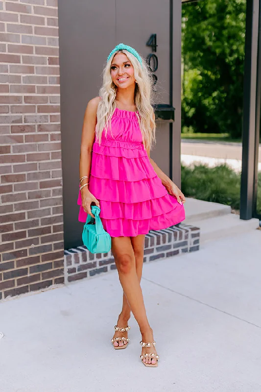 Mini dresses with tiered skirts for added volume Editor In Chic Tiered Mini Dress