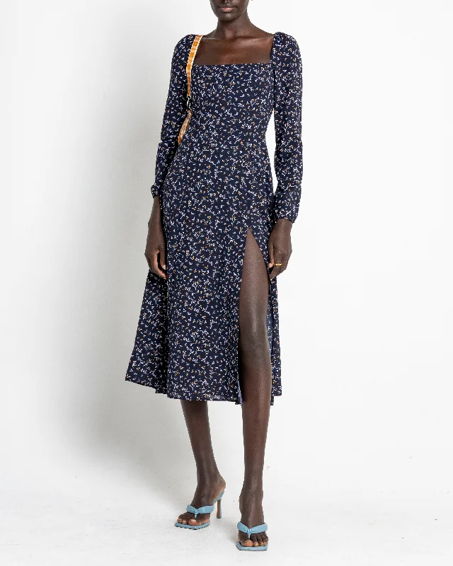 Midi dresses with mesh inserts for a trendy and breathable option Lenon Dress