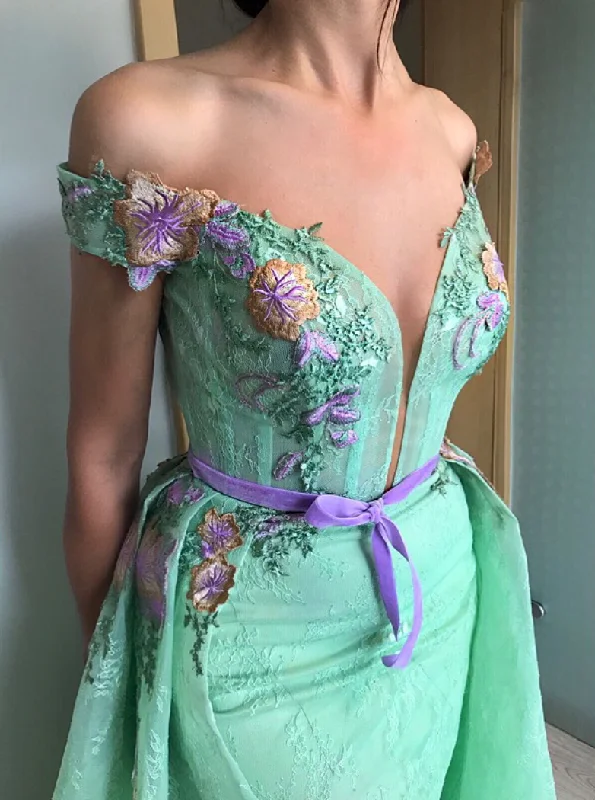 Linen mini dresses for a breathable summer option Royal Jade and Purple Gown