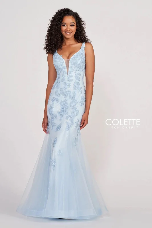 Maternity dress for a spring flower show Colette CL2002 Formal Mermaid Prom Long Applique Dress Maternity dress for a spring flower show Colette CL2002 Formal Mermaid Prom Long Applique Dress