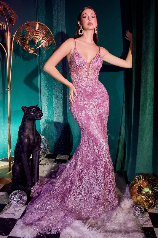 Halter - neck wedding dresses with a unique neckline Cinderella Divine CC2189 Long Fitted Prom Dress Halter - neck wedding dresses with a unique neckline Cinderella Divine CC2189 Long Fitted Prom Dress