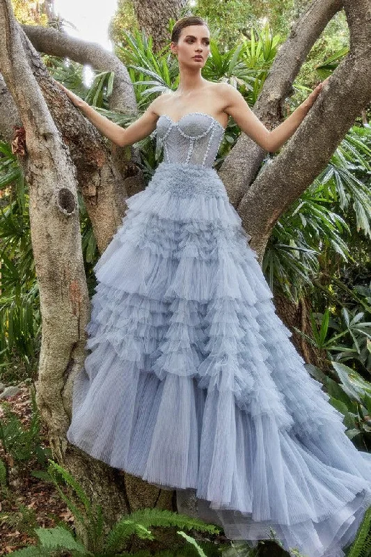 Beach - friendly wedding dresses made of lightweight fabric Andrea & Leo A1017 Strapless Ruffle Ball Gown Beach - friendly wedding dresses made of lightweight fabric Andrea & Leo A1017 Strapless Ruffle Ball Gown