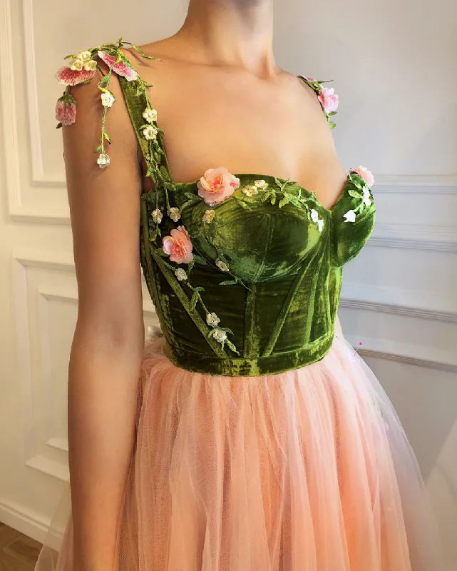 Cotton mini dresses for a comfortable everyday option Antique Sage  Gown