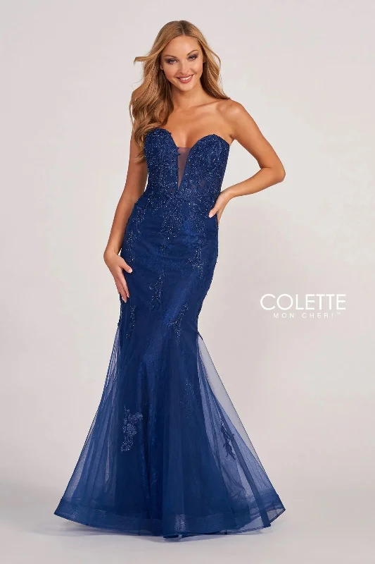 Maternity dress for home - based moms Colette CL2067 Applique Long Formal Mermaid Prom Dress Maternity dress for home - based moms Colette CL2067 Applique Long Formal Mermaid Prom Dress