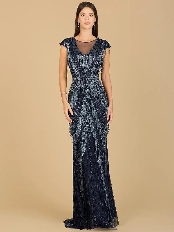 Tea - length wedding dresses with a vintage charm Lara Dresses 29167 Cap Sleeve Long Prom Dress Tea - length wedding dresses with a vintage charm Lara Dresses 29167 Cap Sleeve Long Prom Dress