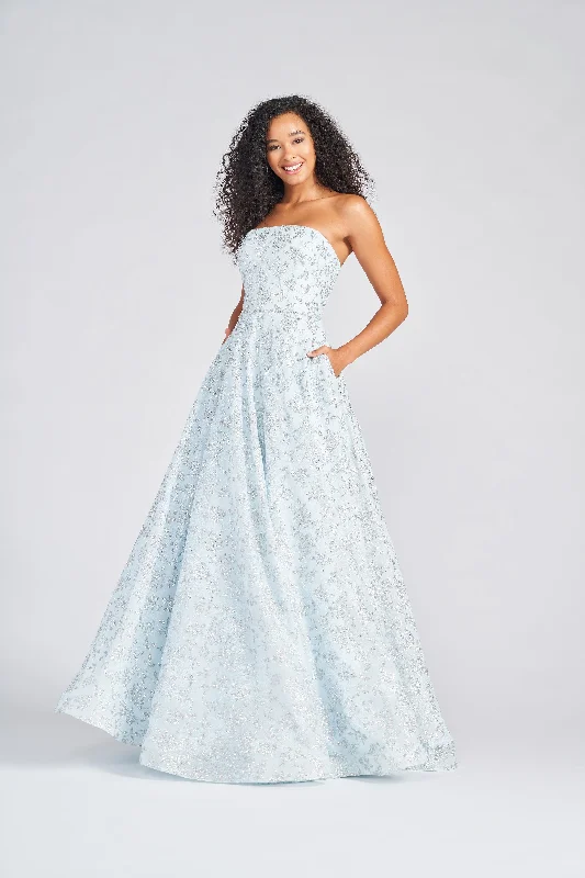 Maternity dress for a baby's first visit to the indoor garden Colette CL12255 Side Pockets Long Prom Formal Dress