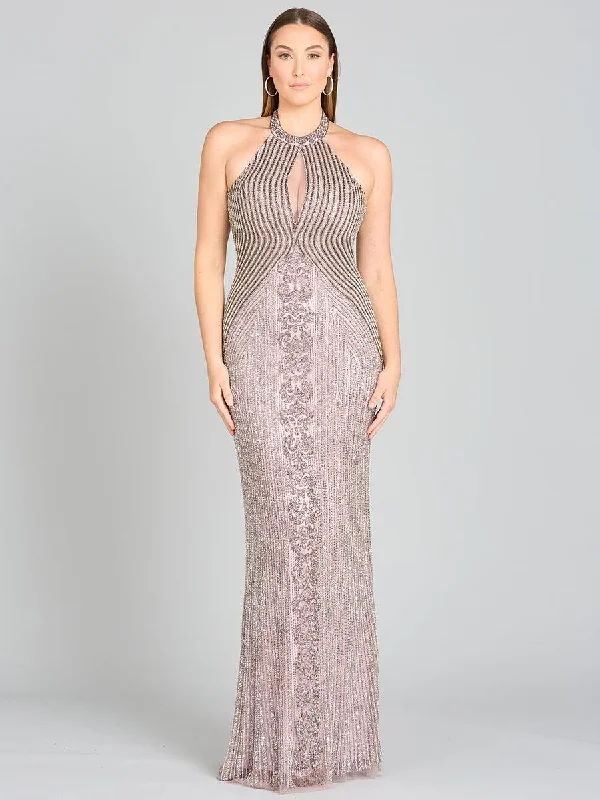 High - low hem wedding dresses for a trendy twist Lara Dresses 29600 Long Halter Evening Gown High - low hem wedding dresses for a trendy twist Lara Dresses 29600 Long Halter Evening Gown