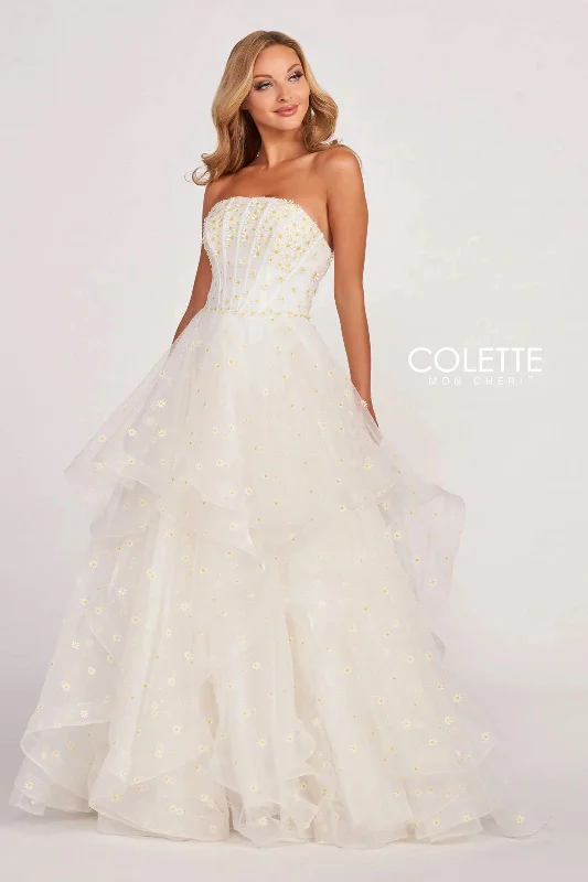 Maternity dress for a baby's first visit to the forest Colette CL2055 Glitter Prom Long Flounce Formal Ball Gown Maternity dress for a baby's first visit to the forest Colette CL2055 Glitter Prom Long Flounce Formal Ball Gown