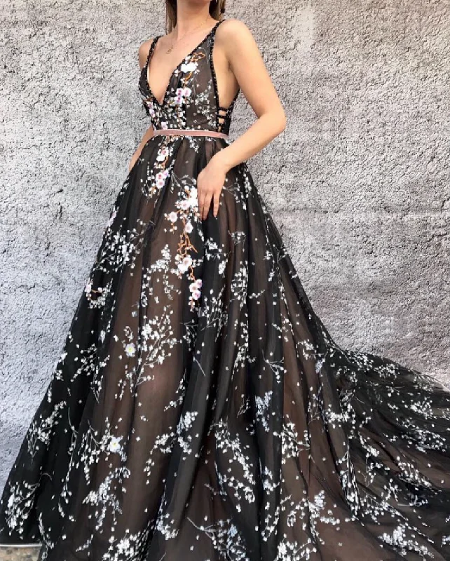 Ruffled mini dresses for a romantic touch Licorice Floral Gown