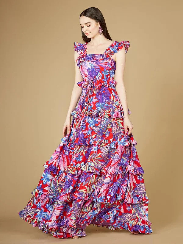 Sequined wedding dresses for a glamorous look Lara Dresses 29271 Long Sleeveless Print Formal Dress Sequined wedding dresses for a glamorous look Lara Dresses 29271 Long Sleeveless Print Formal Dress