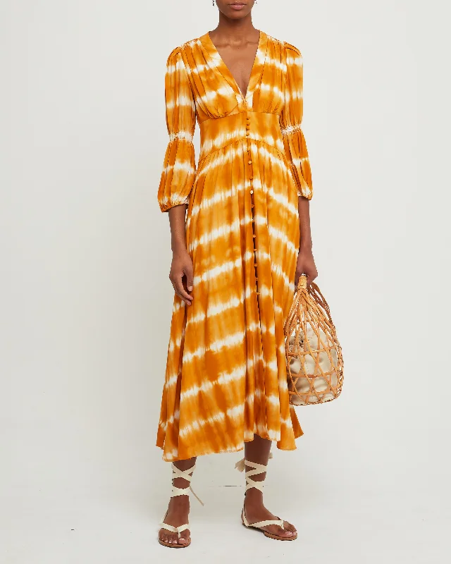 Midi dresses with button - front designs for a classic touch Massaya Dress