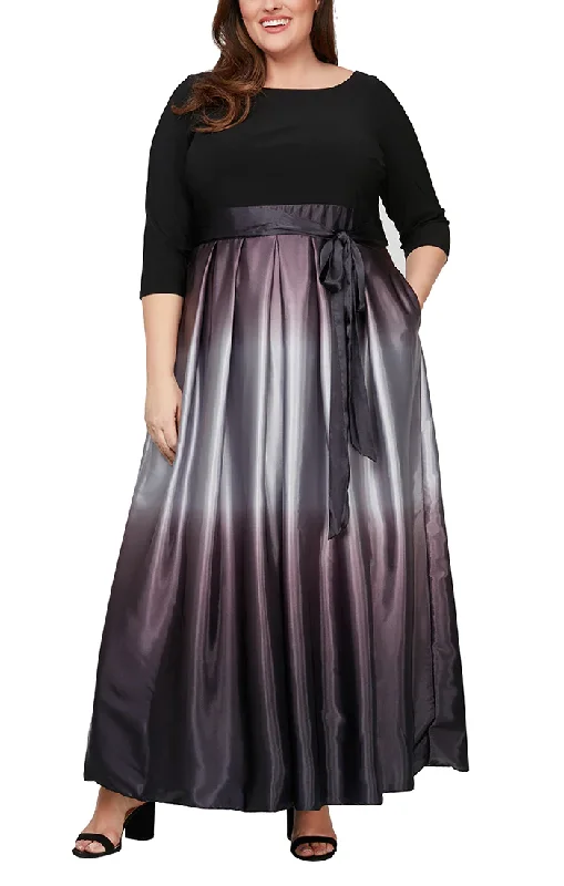 Maternity dress for a baby's first visit to the rooftop garden SL Fashions 9451111 Plus Size Ombre Satin Long Formal Ballgown Maternity dress for a baby's first visit to the rooftop garden SL Fashions 9451111 Plus Size Ombre Satin Long Formal Ballgown