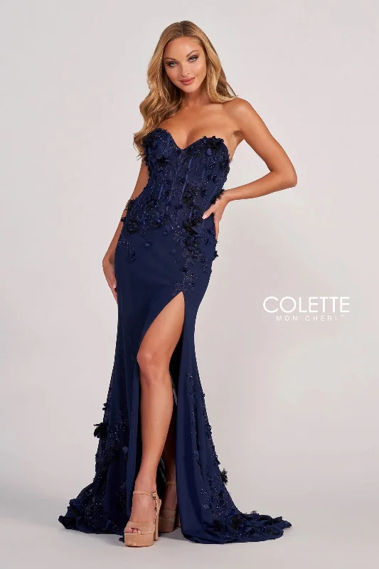 Maternity dress for baby shower with floral pattern Colette CL2059 3D Flowers Long Formal Prom Dress Maternity dress for baby shower with floral pattern Colette CL2059 3D Flowers Long Formal Prom Dress