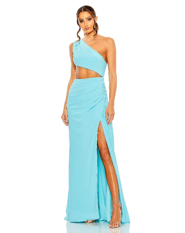 Plus - size wedding dresses with a flattering fit Mac Duggal 55975 Prom Long One Shoulder Formal Gown Plus - size wedding dresses with a flattering fit Mac Duggal 55975 Prom Long One Shoulder Formal Gown