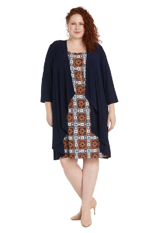Maternity dress for a baby's first visit to the ballet R&M Richards 1347W Plus Size Short Jacket Dress Maternity dress for a baby's first visit to the ballet R&M Richards 1347W Plus Size Short Jacket Dress