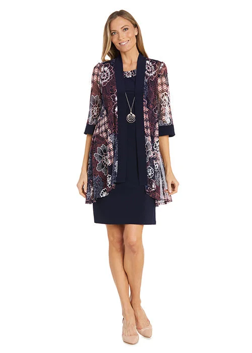 Maternity dress for a baby's first visit to the farm R&M Richards 1302 Short Mother of the Bride Printed Jacket Dress Maternity dress for a baby's first visit to the farm R&M Richards 1302 Short Mother of the Bride Printed Jacket Dress