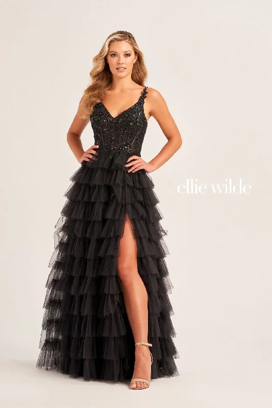 Maternity dress for a baby's first visit to the amusement park Ellie Wilde EW35059 Prom Long Beaded Ball Gown Maternity dress for a baby's first visit to the amusement park Ellie Wilde EW35059 Prom Long Beaded Ball Gown