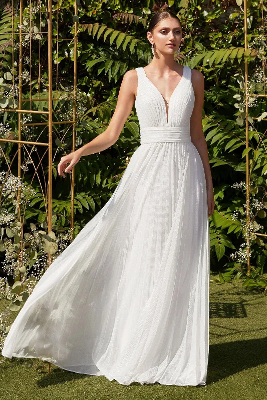V - neck organza wedding dresses for a romantic touch Cinderella Divine UT261 Long White Wedding Dress V - neck organza wedding dresses for a romantic touch Cinderella Divine UT261 Long White Wedding Dress
