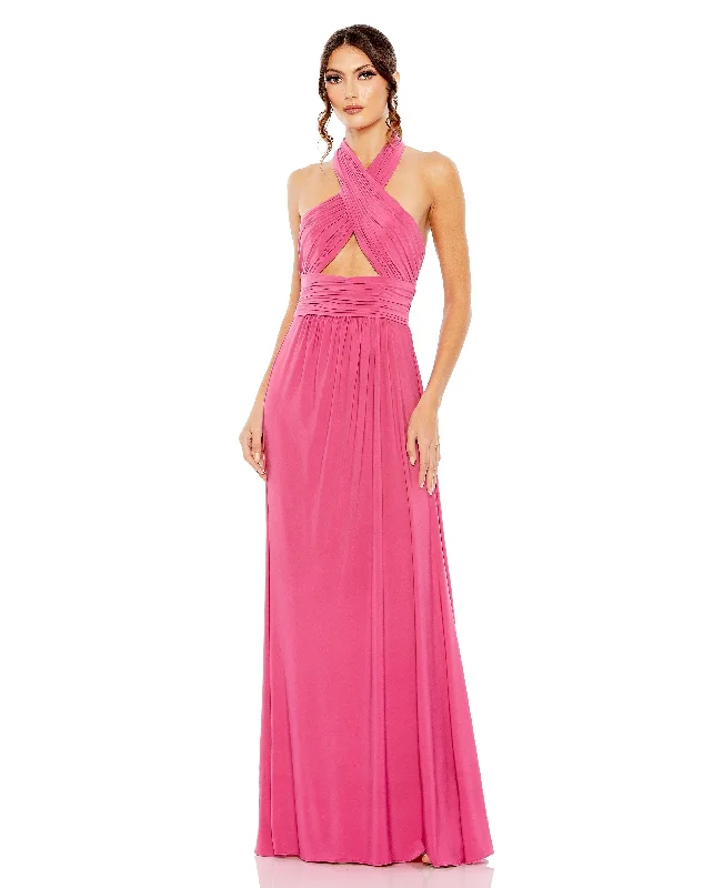 Embroidered wedding dresses with metallic threads Mac Duggal 42077 Prom Long Halter Formal Gown Embroidered wedding dresses with metallic threads Mac Duggal 42077 Prom Long Halter Formal Gown