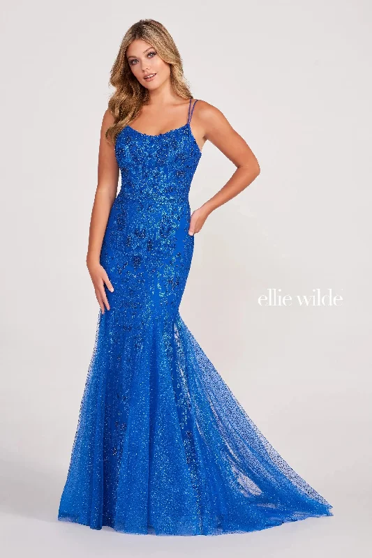 Maternity dress for a baby's first birthday party Ellie Wilde EW34045 Beaded Mermaid Evening Long Prom Gown Maternity dress for a baby's first birthday party Ellie Wilde EW34045 Beaded Mermaid Evening Long Prom Gown