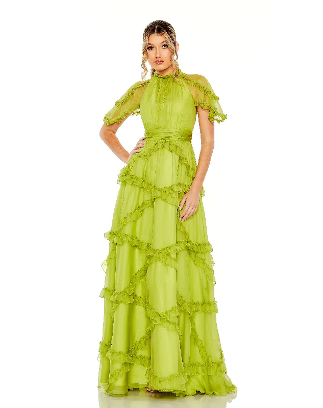 Maternity dress for a baby's first visit to the winery Mac Duggal 68222 Formal Long A Line Flutter Sleeve Evening Gown Maternity dress for a baby's first visit to the winery Mac Duggal 68222 Formal Long A Line Flutter Sleeve Evening Gown