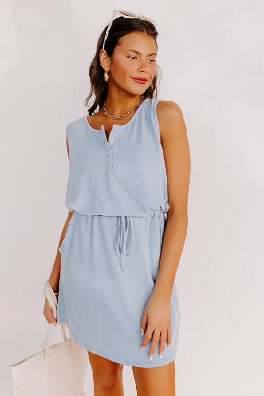 Mini dresses with tassel accents for a fun touch Ivy League Style Dress In Airy Blue Mini dresses with tassel accents for a fun touch Ivy League Style Dress In Airy Blue