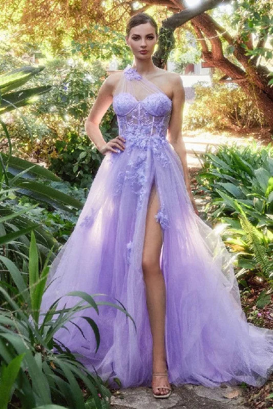 Embroidered wedding dresses with metallic threads Andrea & Leo A1053 One Shoulder Prom Dress Embroidered wedding dresses with metallic threads Andrea & Leo A1053 One Shoulder Prom Dress