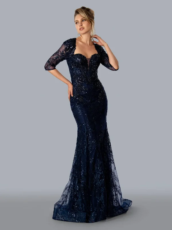 Trumpet - style wedding dresses with a train​ Stella Couture 23310 Formal Long Evening Dress