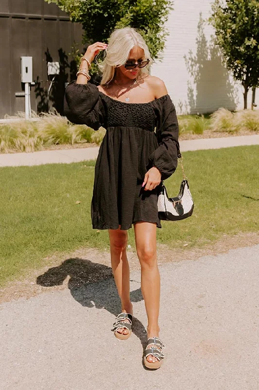 Mini dresses with pocket details for added functionality Release Your Worries Dress In Black Mini dresses with pocket details for added functionality Release Your Worries Dress In Black