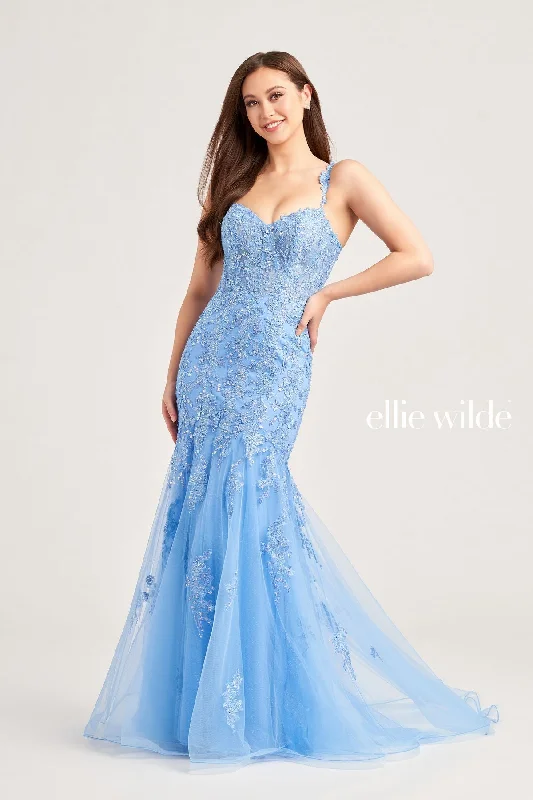 A - line maternity dress for a flattering fit Ellie Wilde EW35238 Long Mermaid Formal Beaded Prom Gown A - line maternity dress for a flattering fit Ellie Wilde EW35238 Long Mermaid Formal Beaded Prom Gown
