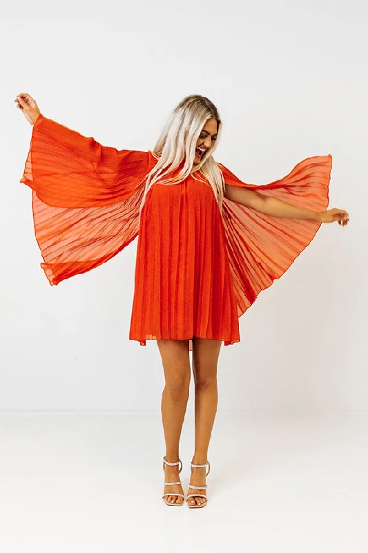 Mini dresses with criss - cross backs for a flirty look Runway Revelry Shift Dress in Tangerine Mini dresses with criss - cross backs for a flirty look Runway Revelry Shift Dress in Tangerine