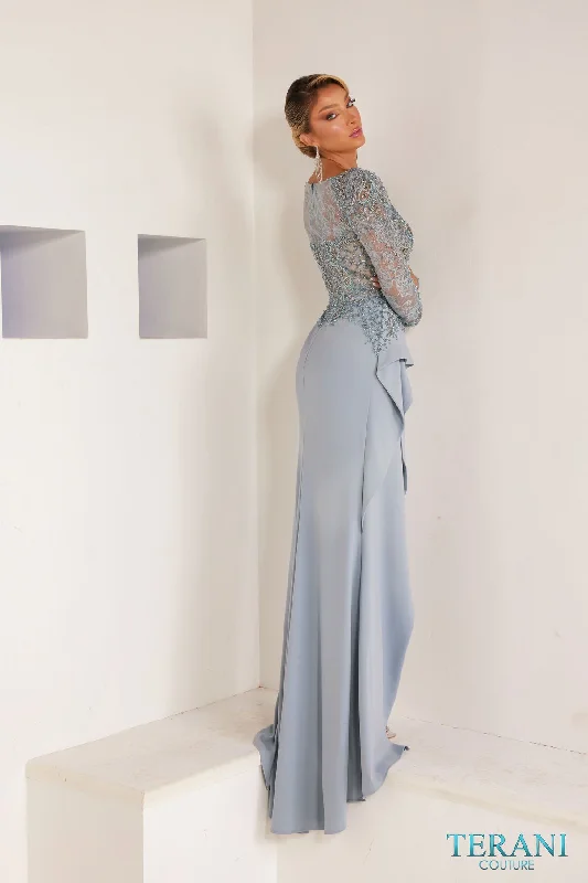Maternity dress for a baby's first visit to the fair Terani Couture 241M2730 Long Evening Formal Mother of the Bride Dress Maternity dress for a baby's first visit to the fair Terani Couture 241M2730 Long Evening Formal Mother of the Bride Dress