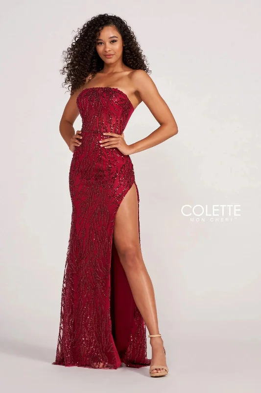 Maternity dress for a baby's first visit to the theater Colette CL2082 Formal Beaded Long Prom Dress Maternity dress for a baby's first visit to the theater Colette CL2082 Formal Beaded Long Prom Dress