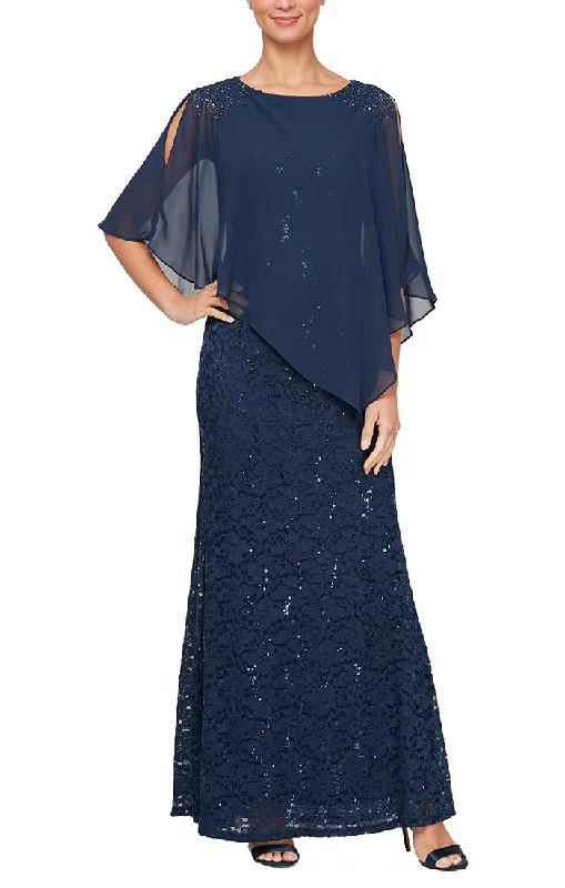 Maternity dress with empire waist for added comfort SL Fashions 9113121 Formal Long Dress Maternity dress with empire waist for added comfort SL Fashions 9113121 Formal Long Dress