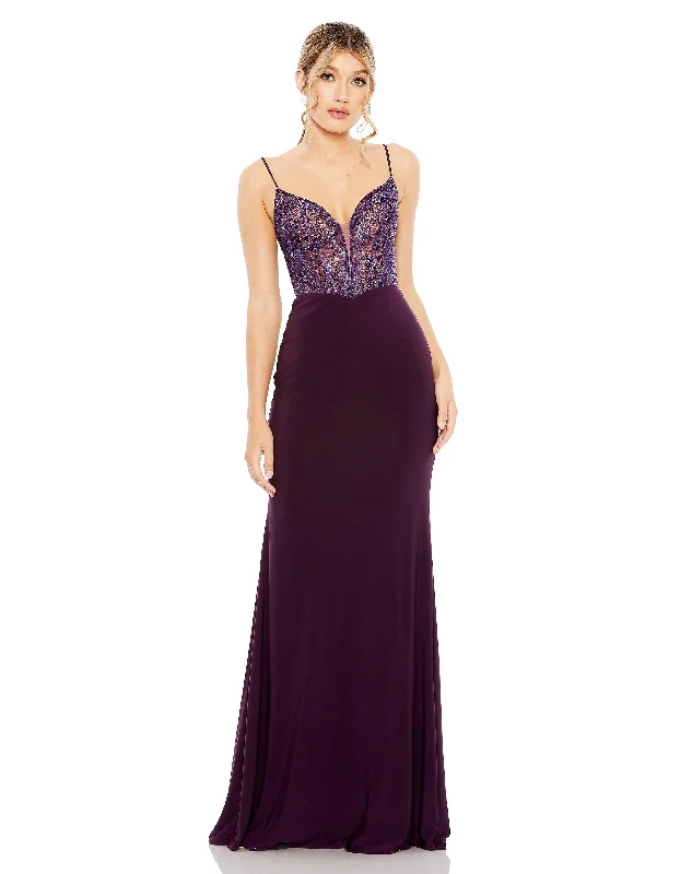 Chiffon and tulle combination wedding dresses Mac Duggal 50709 Long Formal Fitted Prom Dress Chiffon and tulle combination wedding dresses Mac Duggal 50709 Long Formal Fitted Prom Dress