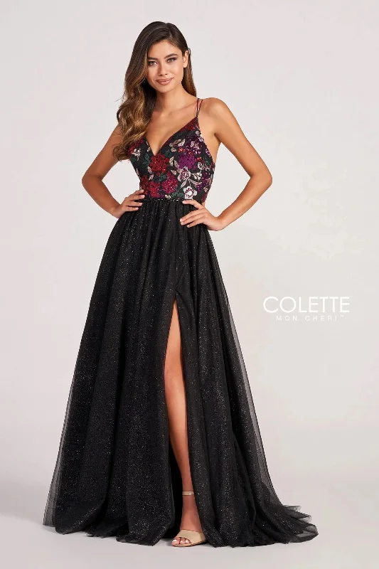 Maternity dress for maternity yoga classes Colette CL2039 Floral Sequin Prom Glitter Formal Long Dress Maternity dress for maternity yoga classes Colette CL2039 Floral Sequin Prom Glitter Formal Long Dress