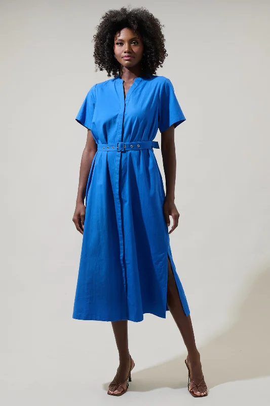 Midi dresses with pleated skirts for a timeless and elegant appeal Amira Button Front Midi Dress Midi dresses with pleated skirts for a timeless and elegant appeal Amira Button Front Midi Dress