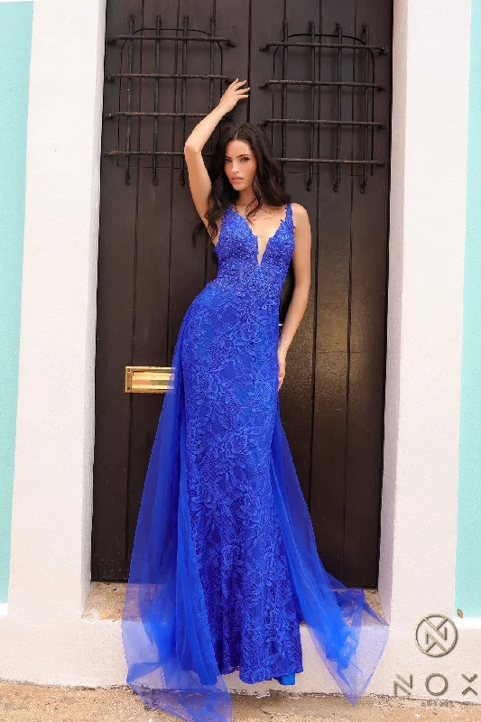 Maternity dress for a tea party Nox Anabel G1353 Formal Prom Long Mermaid Dress
